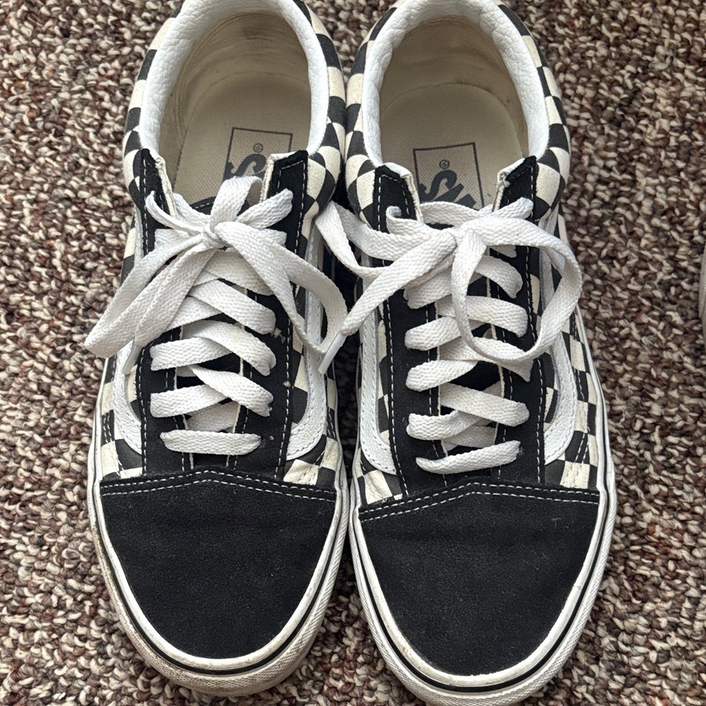 Vans Black and White Checkered Shoes